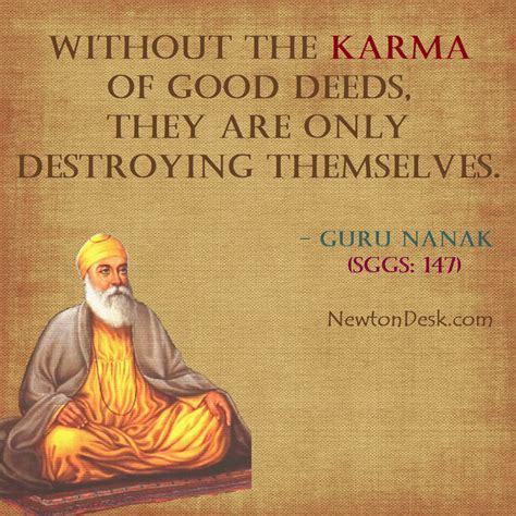 Without the Karma of Good Deeds - Guru Nanak Says - Sikhism Quotes