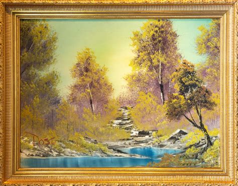 Bob Ross First Tv Painting A Walk In The Woods On Sale For Nearly