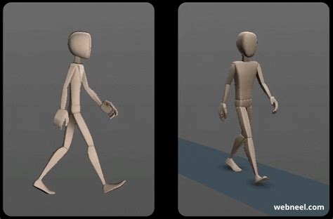 3d Walk Cycle Animation Man Gif By Nikita 27 - Full Image