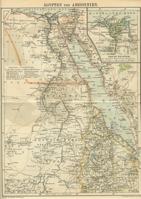 Map Of Egypt 1902 Nikks Egypt Speak