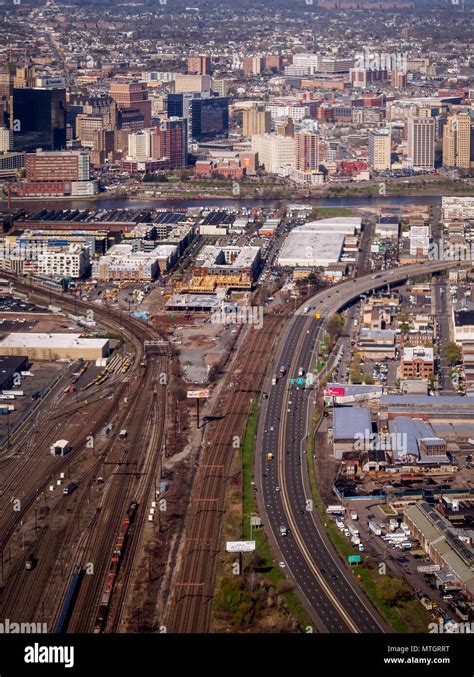 Aerial View Of Newark Liberty International Airport Hi Res Stock