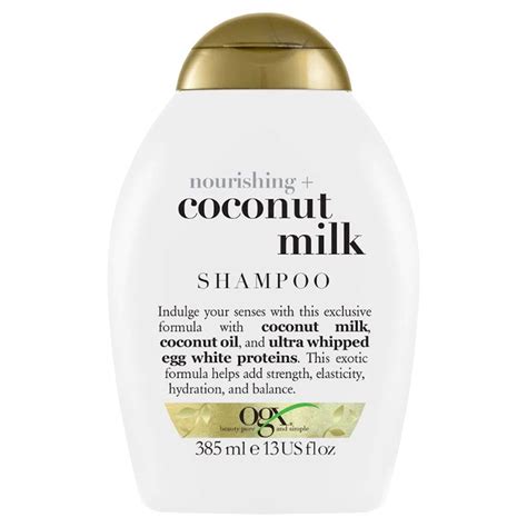 Ogx Coconut Milk Shampoo Cabello Seco X 385ml Farmacia Leloir Tu