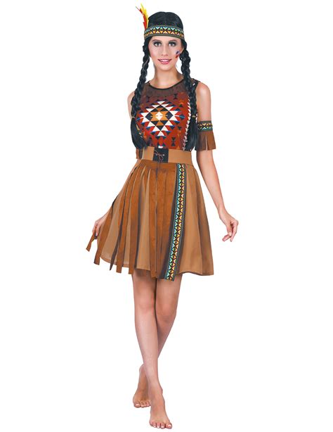 6 teilig damen kostüm indianerin indianerkostüm kleid, gürtel, 1 613,22 руб. Farbkräftiges Indianer-Kostüm für Damen Faschingskostüm ...