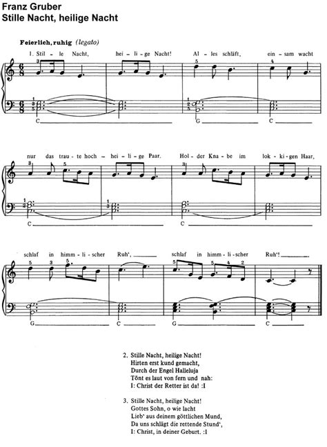Seit 20 jahren suchen wir für sie klaviernoten und musiknoten für keyboard, gitarre, gesang… aus. Stille Nacht Heilige Nacht Gitarre Noten - Stille Nacht ...