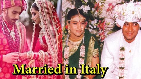 Bollywood Couples Who Got Married In Italy Youtube