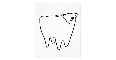 Molar Bear Polar Tooth Bear Flyer Zazzle