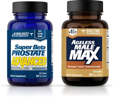 Ageless Male Max Total Testosterone Booster And Super Beta Prostate
