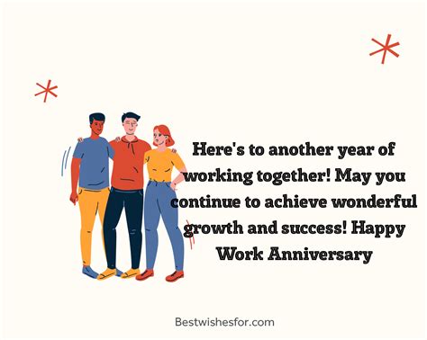 Happy Work Anniversary Messages Best Wishes
