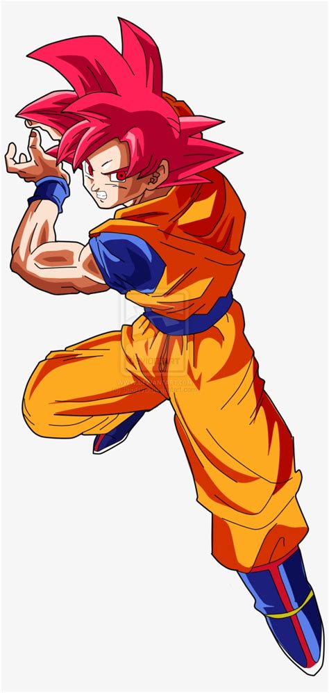 Goku Ssj God Nueva Edicion By Saodvd Super Saiyan God Goku Red