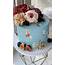 54 Jaw Droppingly Beautiful Birthday Cake  Blue With Fresh Flowers