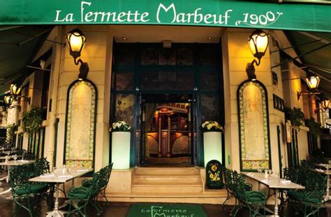 Restaurant La Fermette Marbeuf à Paris Réserver Avec Lesbarrés