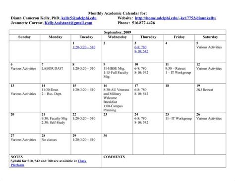 9 Classroom Calendar Templates Free Samples Examples Formats Download