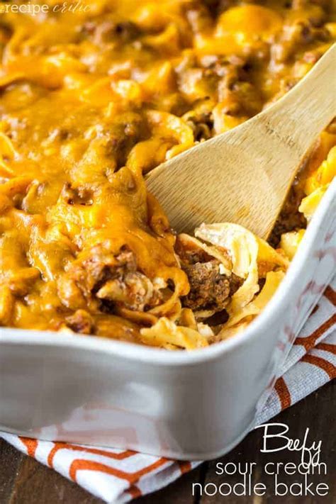 Beefy Sour Cream Noodle Bake The Recipe Critic