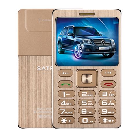 satrend a10 card mobile phone 1 77 inch mtk6261d 21 keys support bluetooth mp3 anti lost