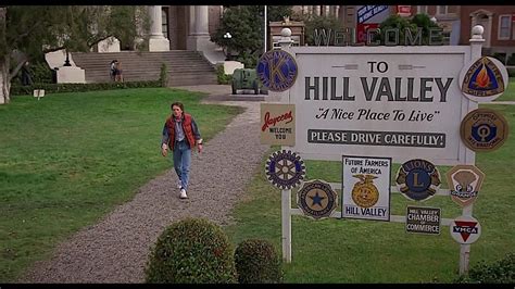 Back To The Future Welcome To Hill Valley Sign Emblems