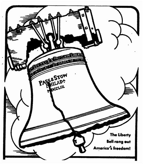 Liberty Bell Coloring Sheet Coloring Pages