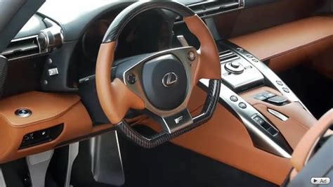 Camel Yellow Lexus LFA Interior Steering Wheel
