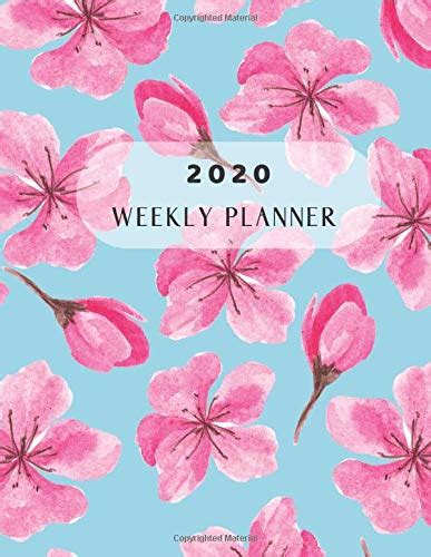 2020 Weekly Planner Floral Cherry Blossom Organizer Includes A Vision