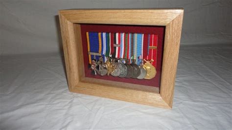 Medals Display Case Shadow Box Table Top Display Case