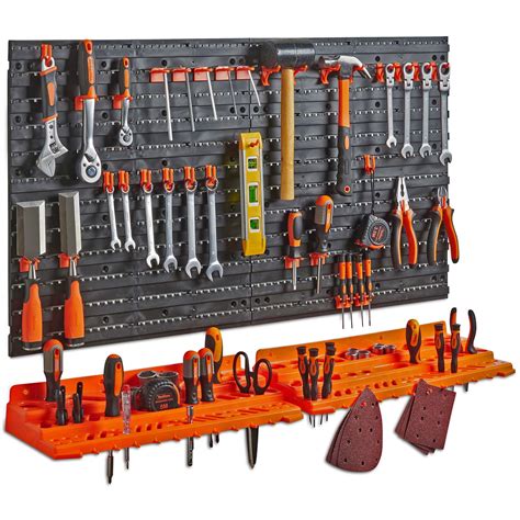 Buy Vonhouse Garage Tool Storage With Shelf And Pegboard For Multiple