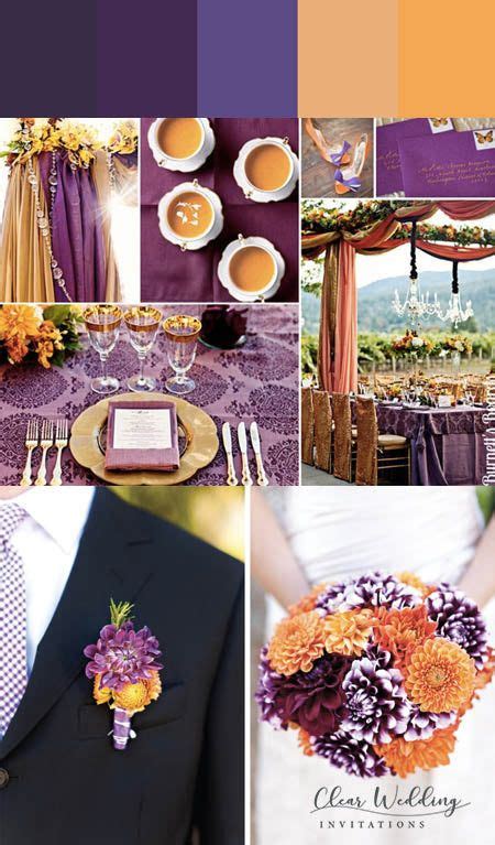 5 Enchanting Purple And Orange Wedding Color Scheme Clear Wedding
