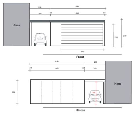 Please note that in this car park you have to leave your keys. Eine Fertiggarage mit Carportanbau als Sonderlösung ...