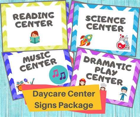 Daycare Center Signschildcare Printable Signs For Preschool Etsy België