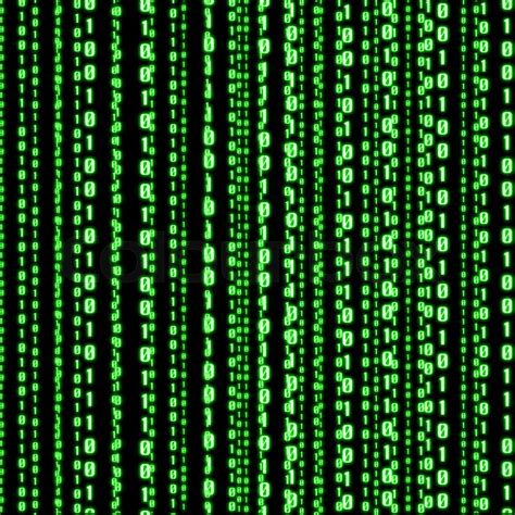 Green Binary Code Stock Image Colourbox