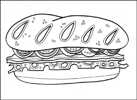 Healthy Sandwich Recipes Coloring Pages - Coloring Pages