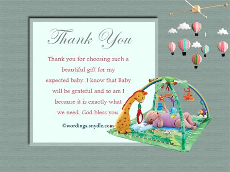 Baby seems like the beginning of all. Thank You Messages for Baby Shower Messages And Gifts ...