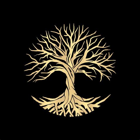 Root Tree Tree Life Vector Symbol - Veclogo