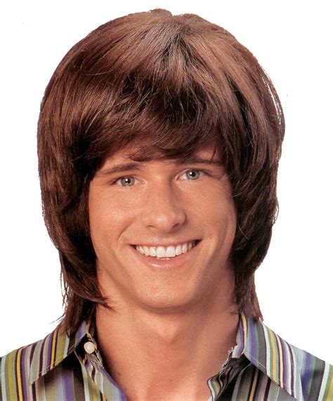 Cheesy 70's SHAG Feathred DISCO WIG Costume Brown | eBay