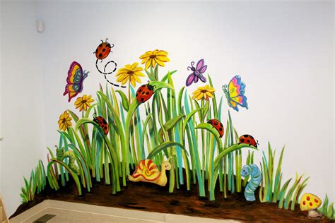 How To Paint A Garden Mural Painting