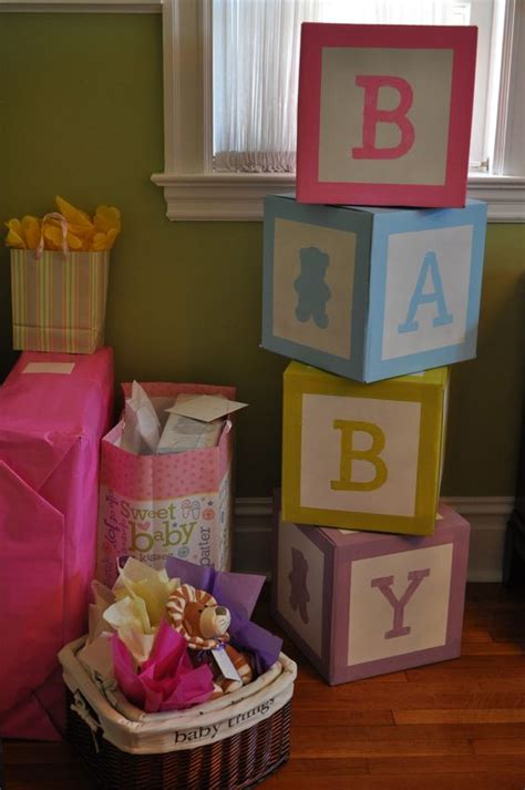 Baby Shower con tema de Bloques o cubos de bebé - Dale Detalles