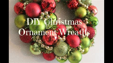 Diy Christmas Ornament Wreath Tutorial Youtube