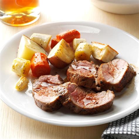 Balsamic Glazed Pork Tenderloin Recipe Taste Of Home