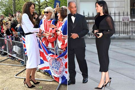 Kate Middleton Wears Meghan Markles Go To Heels For Coronation Lunch