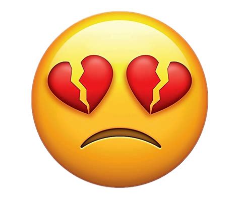 Download Broken Heart Sad Face Emoji Clipart 5503036 Pinclipart Imagesee