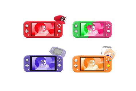 Nintendo switch lite is a compact, lightweight addition to the nintendo switch family, with integrated controls. Random: These Colourful And Retro-Themed Switch Lite ...