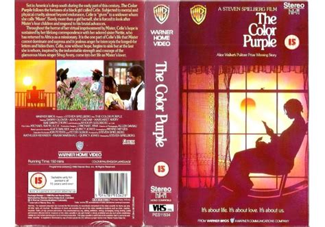 Color Purple The 1985 On Warner Home Video United Kingdom Vhs Videotape