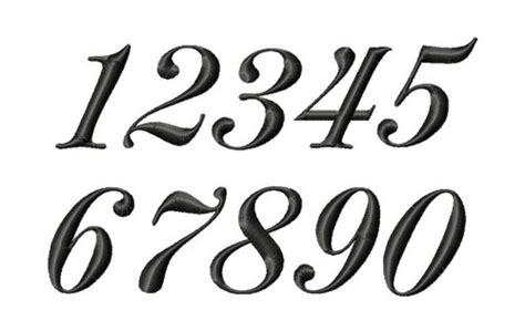 10 Number Script Fonts Images Cursive Script Fonts Numbers Different
