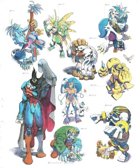Darkstalkers Character Model Sheet Character Illustration Capcom Art