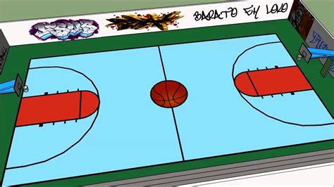 Como Desenhar Quadra De Basquete