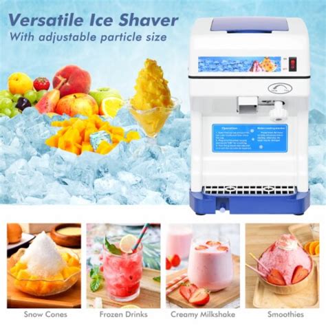 Costway Electric Ice Shaver Machine Tabletop Shaved Ice Crusher Ice Snow Cone Maker 1 Unit