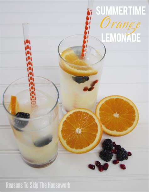 Summertime Orange Lemonade Summer Drink Recipes Orange Lemonade