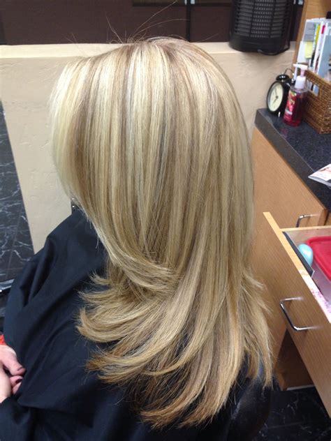 Lowlights can help make your blonde hair color really pop. Long blonde hair, long layers, low lights & highlights by ...