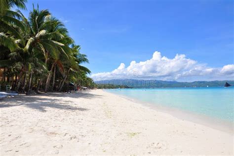 Beautiful White Sand Beach In Boracay Royalty Free Stock Photo Image