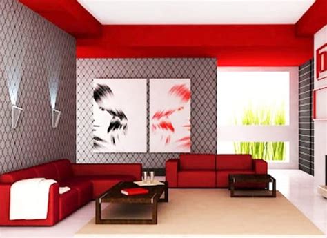 Desain Ruang Tamu Minimalis Ukuran 3x3 Warna Merah