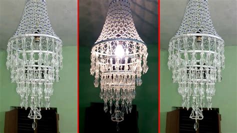 Traditionally, chandelier fixtures have several tiers of bulbs. How To Make Wall Hanging Decoration | DIY Crystal Chandelier - YouTube