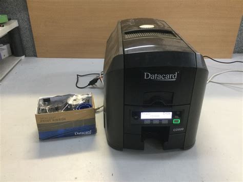 Printer Datacard Cd800 Card Printer W Print Ribbon Kit Powers On